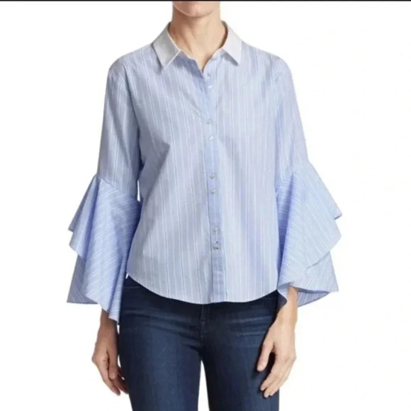 Jonathan Simkhai striped blouse - Picture 1 of 6